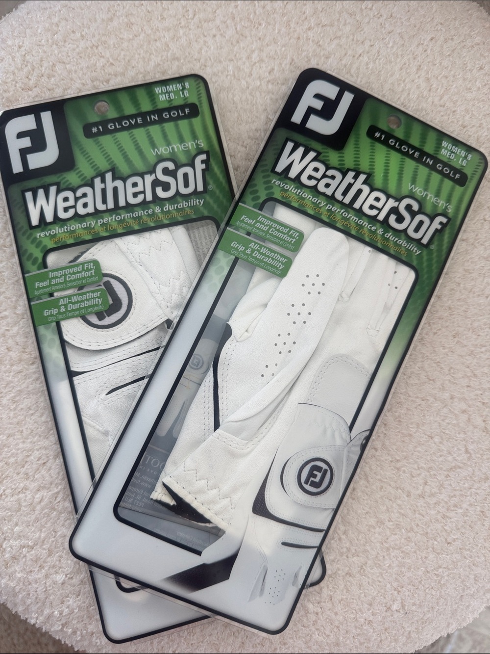 FootJoy Women’s Weathersof Golf Glove — White
